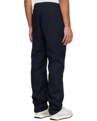 Pantalon chino en laine bleu marine A.P.C.