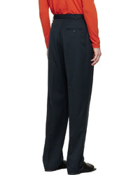 Pantalon chino en laine bleu marine Maiden Name