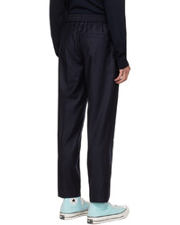 Pantalon chino en laine bleu marine A.P.C.