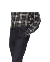 Pantalon chino en laine bleu marine Officine Generale