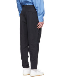 Pantalon chino en laine bleu marine Comme des Garcons Homme