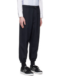 Pantalon chino en laine bleu marine Comme des Garcons Homme