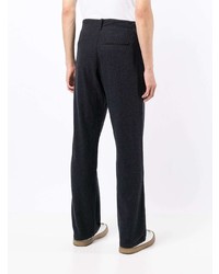 Pantalon chino en laine bleu marine YMC