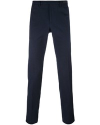 Pantalon chino en laine bleu marine Pt01