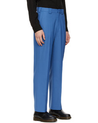 Pantalon chino en laine bleu Won Hundred