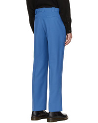 Pantalon chino en laine bleu Won Hundred