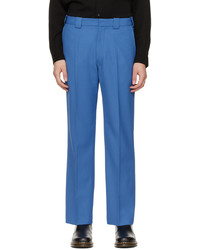 Pantalon chino en laine bleu Won Hundred