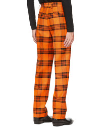 Pantalon chino en laine écossais orange S.R. STUDIO. LA. CA.