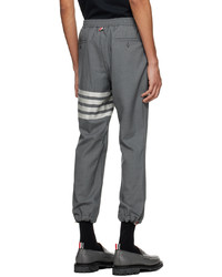 Pantalon chino en laine gris foncé Thom Browne