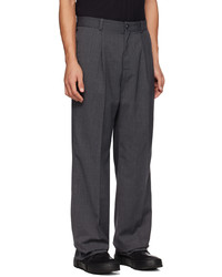 Pantalon chino en laine gris foncé Han Kjobenhavn