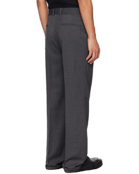 Pantalon chino en laine gris foncé Han Kjobenhavn