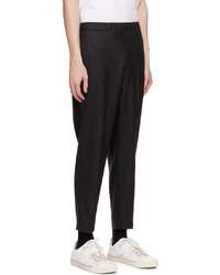 Pantalon chino en laine gris foncé John Elliott