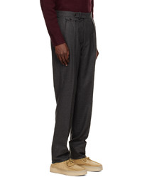 Pantalon chino en laine gris foncé Ralph Lauren Purple Label
