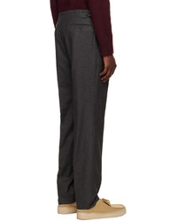 Pantalon chino en laine gris foncé Ralph Lauren Purple Label