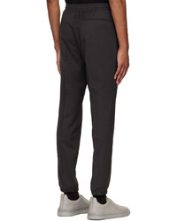 Pantalon chino en laine gris foncé Zegna