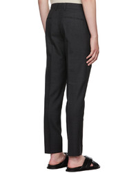 Pantalon chino en laine gris foncé Harmony