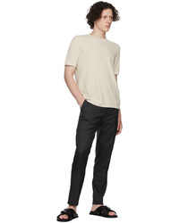 Pantalon chino en laine gris foncé Harmony