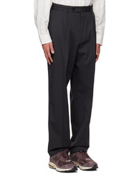 Pantalon chino en laine gris foncé mfpen