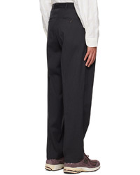 Pantalon chino en laine gris foncé mfpen