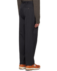 Pantalon chino en laine gris foncé mfpen