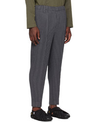 Pantalon chino en laine gris foncé Homme Plissé Issey Miyake