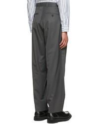 Pantalon chino en laine gris foncé mfpen