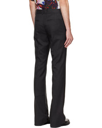 Pantalon chino en laine gris foncé System