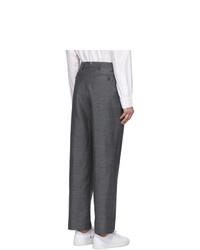 Pantalon chino en laine gris foncé Junya Watanabe