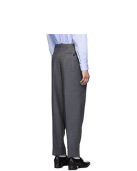 Pantalon chino en laine gris foncé Gucci