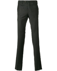 Pantalon chino en laine gris foncé Pt01