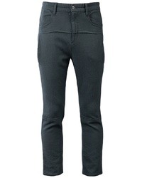 Pantalon chino en laine gris foncé Undercover