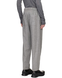 Pantalon chino en laine gris Jil Sander