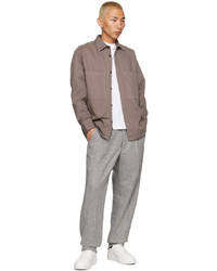 Pantalon chino en laine gris Nn07