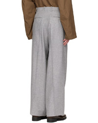 Pantalon chino en laine gris Hed Mayner