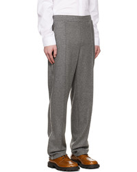 Pantalon chino en laine gris Neil Barrett