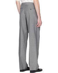 Pantalon chino en laine gris The Row