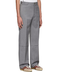 Pantalon chino en laine gris Commission