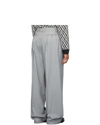 Pantalon chino en laine gris Gucci