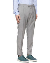 Pantalon chino en laine gris Z Zegna