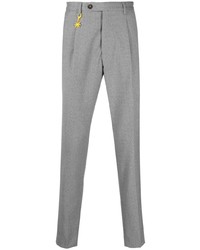 Pantalon chino en laine gris Manuel Ritz
