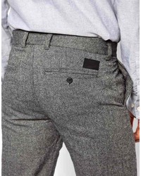 Pantalon chino en laine gris Minimum