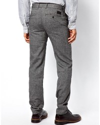 Pantalon chino en laine gris Minimum