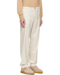Pantalon chino en laine gris Agnona