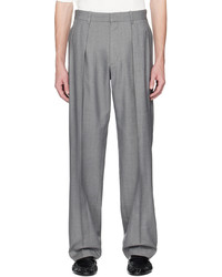 Pantalon chino en laine gris The Row