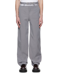 Pantalon chino en laine gris Y/Project