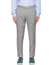 Pantalon chino en laine gris Z Zegna