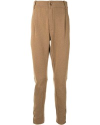 Pantalon chino en laine marron clair Dolce & Gabbana
