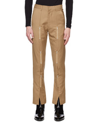 Pantalon chino en laine marron clair The World Is Your Oyster