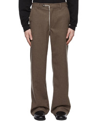 Pantalon chino en laine marron AIREI