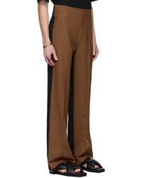 Pantalon chino en laine marron GAUCHERE